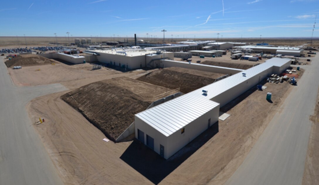 A photo of facilities at the Pueblo Chemical Agent Pilot Destruction Plant. The plant is a state-of-the-art facility built to safely destroy the chemical weapons stockpile currently in storage at the U.S. Army Pueblo Chemical Depot near Pueblo, Colo. 