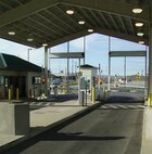 This acess control point at a U.S. Army Installation has an electronic security system provided through the Huntsville Center Electronic Security Systems Program.