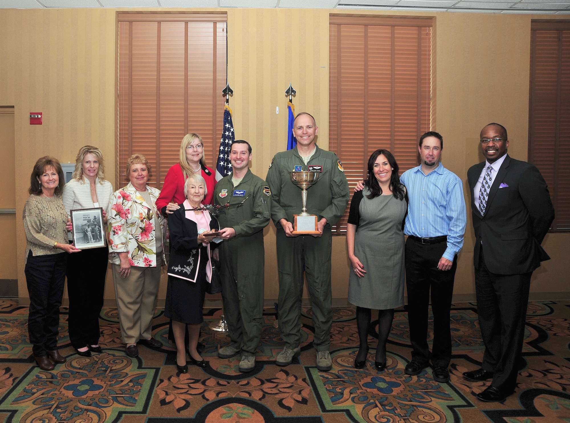 The 612th Support Squadron was awarded the 2012 E.D. Jewett Award by the Tucson Metropolitan Chamber of Commerce, March 7. The E.D. Jewett Award recognizes the squadron at Davis-Monthan AFB that best represents the finest tradition of military excellence and community involvement in the previous year.  (Courtesy photo). 