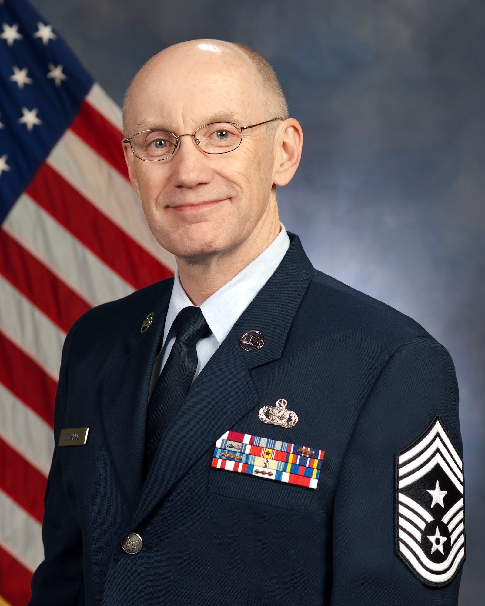 Command Chief Master Sgt. Ricky Sowell, Command Chief, 189th Airlift Wing.