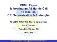 Sequestration & Furloughs