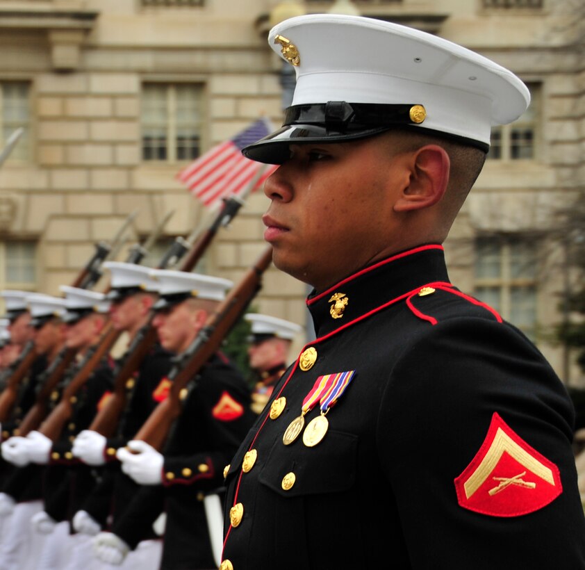 U.S. Marines march in the St. Patrick’s Day Parade March 17, 2013 in Washington, D.C. The theme of this year’s parade was “Celebrating Service to the Stars and Stripes.” (U.S. Air Force photo/ Airman 1st Class Erin O’Shea)             