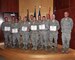 Members of the 130th Engineering Installation Squadron pose with their commander, Lt. Col. Kevin Tobias during an awards ceremony at the Utah Air National Guard Base Jan. 6. During the ceremony, 18 members of the 130th EIS were awarded two Bronze Star medals, 11 Army Commendation Medals, three Army Achievement Medals, two Air Force Achievement Medals (first oak leaf cluster) and 12 United States Afghanistan Campaign Medals for deployment achievements supporting Operation Enduring Freedom during 2011 and 2012. (U.S. Air Force photo by Tech. Sgt. Jeremy Giacoletto-Stegall)(RELEASED)
