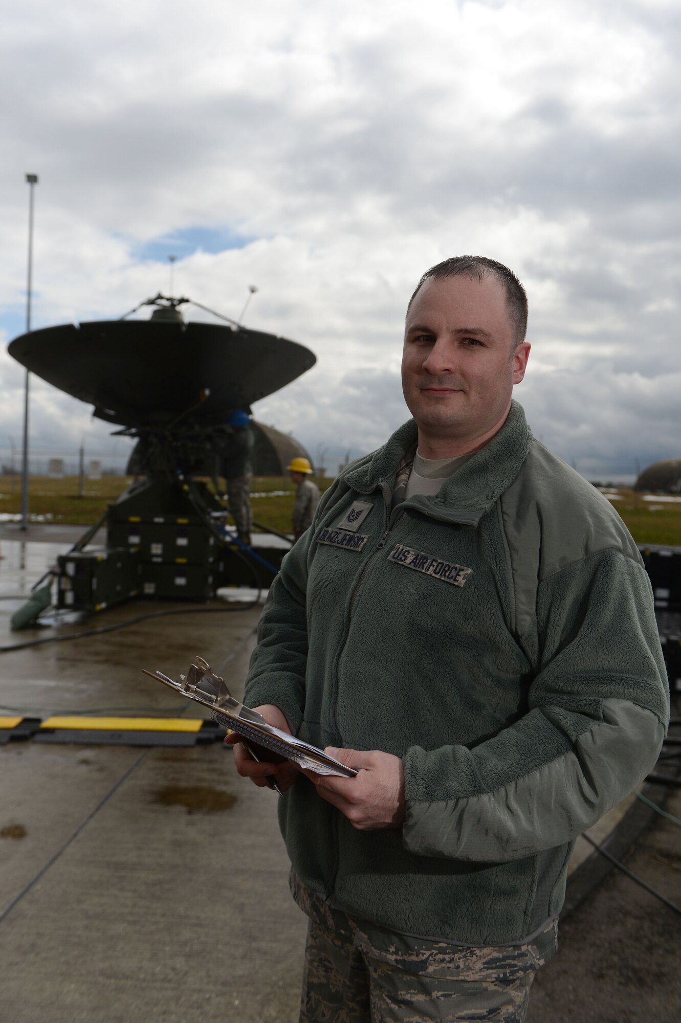SPANGDAHLEM AIR BASE, Germany – Tech. Sgt. William Blazejewski Jr., 606th Air Control Squadron NCO in charge of quality assurance, is the Super Saber Performer for the week of March 21 - 27. (U.S. Air Force photo by Airman 1st Class Gustavo Castillo/Released)