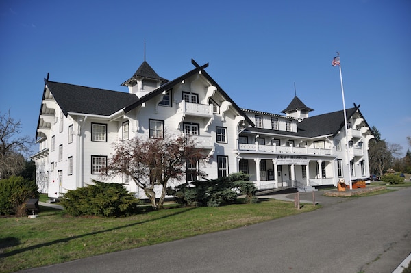 The Lewis Army Museum at Joint Base Lewis-McChord has been known by many names and served many functions.  It’s been a hotel, refuge for families visiting hospitalized Soldiers and an officer’s club.  Now it’s a museum and a state-of-the-art training facility.  It underwent extensive renovation to meet current safety codes, but still retains the historic features as required by being listed on the National Register of Historic Places.  Though many artifacts can be viewed here today, the building itself is also an exhibit.