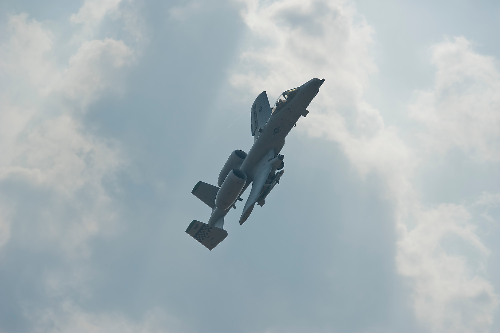 An A-10 Thunderbolt II conducts a show of force as Joint Terminal Attack Controllers from the 3rd Air Support Operations Squadron and combat controllers from the Thai Royal Air Force conduct a close air support mission training during Cope Tiger 13 at Nam Phong Royal Thai Air Base, Thailand, March 19, 2013. The aircraft is assigned to the 25th Fighter Squadron at Osan Air Base, Republic of Korea. More than 300 U.S. service members are participating in CT13, which offers an unparalleled opportunity to conduct a wide spectrum of large force employment air operations and strengthen military-to-military ties with two key partner nations, Thailand and Singapore. (U.S. Air Force photo/2nd Lt. Jake Bailey)