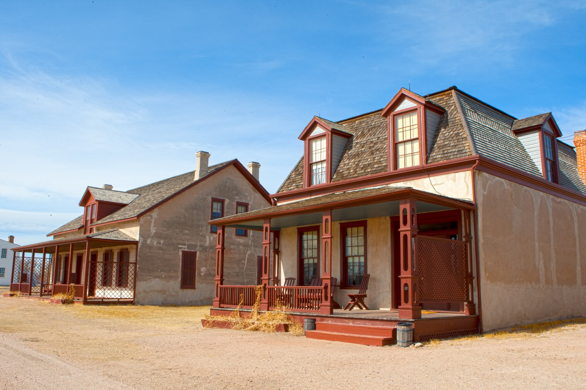 This general store at Fort Laramie was the most visited store in the United States during the heyday of the Oregon, Mormon, and California Gold Rush trails, all of which made a regular stop at the fort. More people visited this store than any in New York City at the time. (U.S. Air Force photo by Matt Bilden)