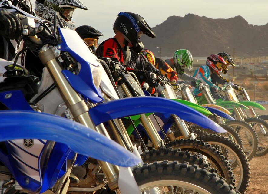 Fourteen riders attended the Combat Center’s first Advanced Dirt Bike Course near Occotillo Gate March 20, 2013. The riders learned more advanced techniques that go above and beyond the requirments of the Dirt Bike School.