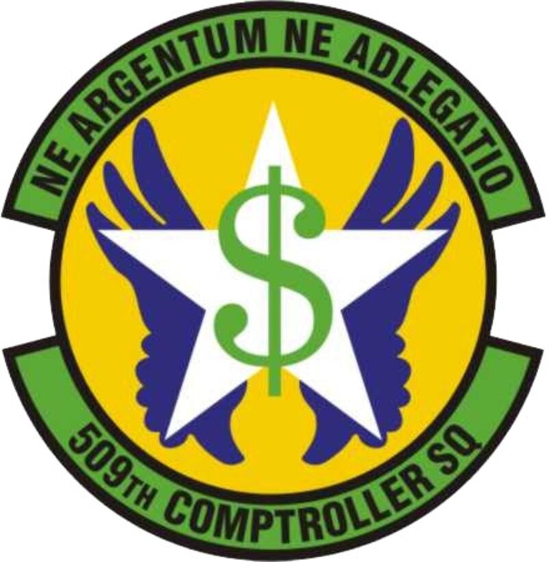 The 509th Comptroller Squadron patch (U.S. Air Force graphic)