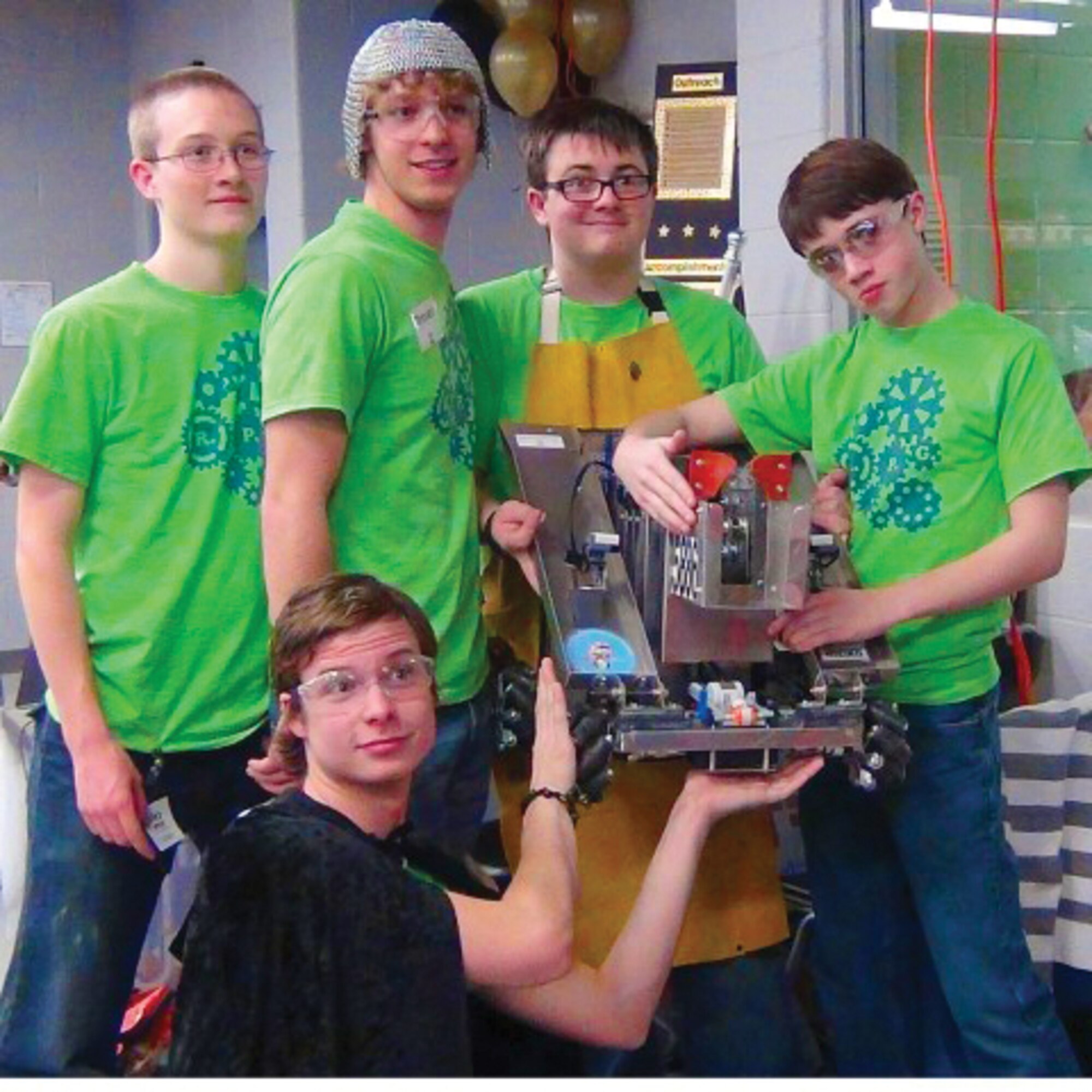Members of team R.P.G. shown left to right are Chance Ferguson, Eagleville High School; Ryan Baxter, Central Magnet School; Joshua Garnto, Friendship Christian School; Chandler Bastin, Friendship Christian School; and Josh Freiberger (bottom), Volunteer State Community College. (Photo provided)