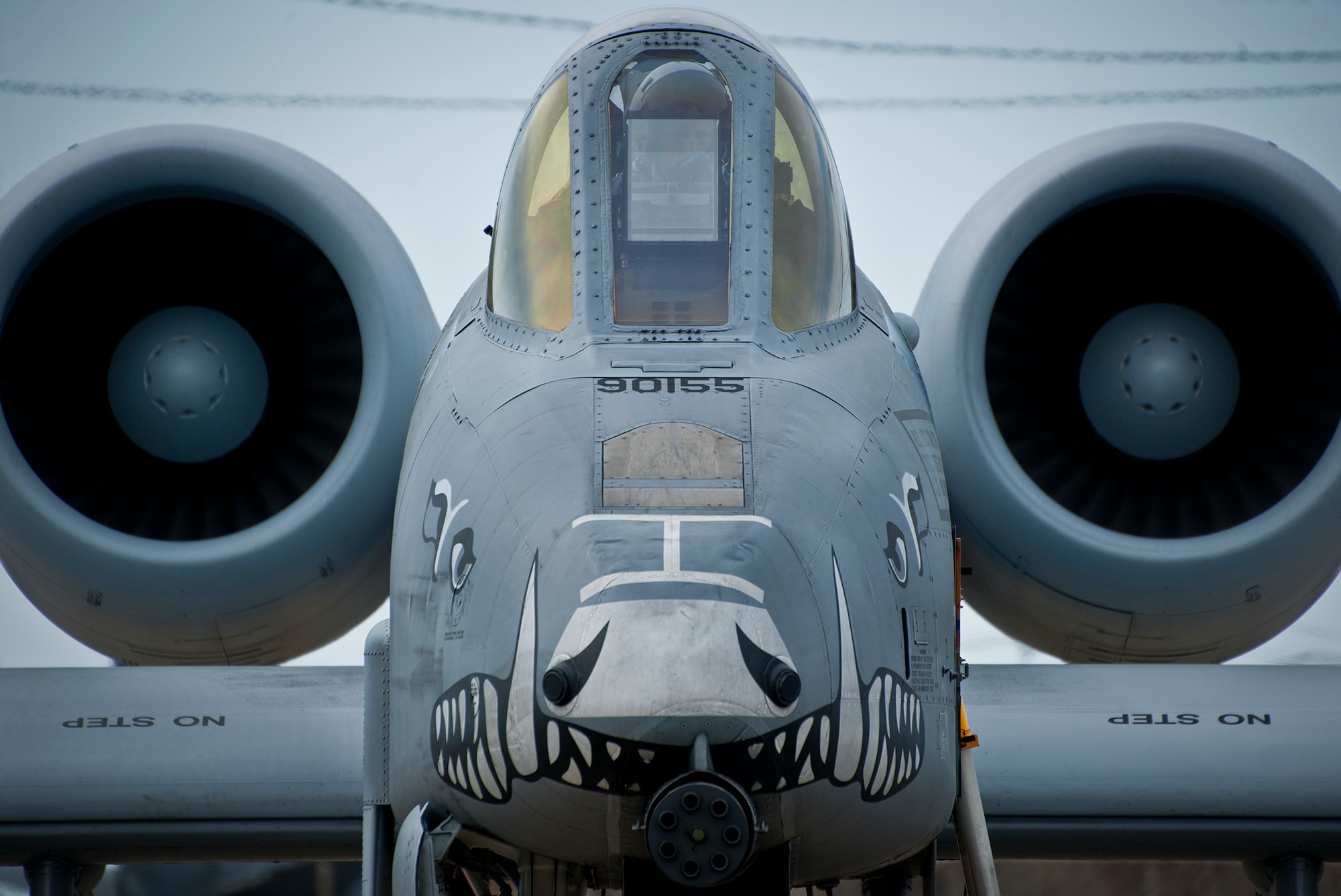 An A-10 Thunderbolt II pilot from the 442nd Fighter Wing readies his aircraft before a sortie at Eglin Air Force Base, Fla., March 20.  The 442nd A-10s traveled from Whiteman AFB for the week-long, air-to-ground weapons system evaluation program called Combat Hammer.  Combat Hammer, run by the 86th Fighter Weapons Squadron, is used to evaluate the effectiveness and suitability of combat air force weapon systems. The air-to-air and air-to-ground WSEP evaluations are accomplished during tactical deliveries of fighter, bomber and unmanned aircraft system precision guided munitions, on realistic targets with air-to-air and surface-to-air defenses. (U.S. Air Force photo/Samuel King Jr.)