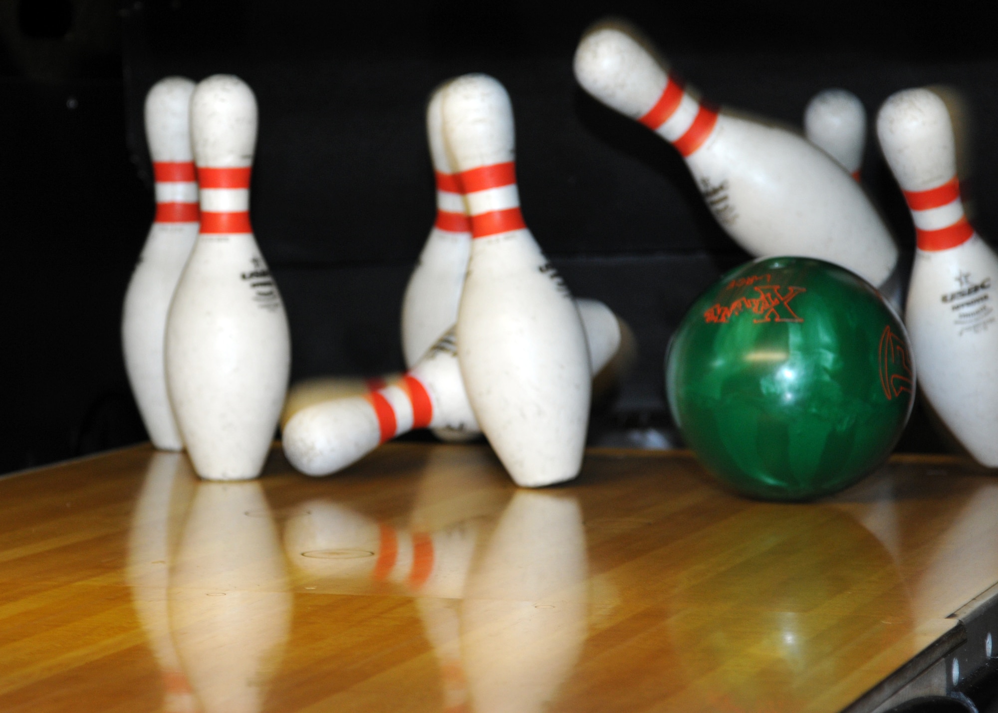 RAF Mildenhall First Sergeant’s Bowl-a-Thon is an event that was held March 22, 2013, at the bowling alley on RAF Mildenhall, England.  The Bowl-a-Thon received base-wide support as Airmen knocked down pins for the First Sergeants Council. The hours of operation for the bowling alley are: Monday- Thursday 10:30 a.m. – 9 p.m., Friday and Saturday 10:30 a.m. – 11 p.m., and Sundays 10:30 a.m.- 9p.m. (U.S. Air Force photo by Airman 1st Class Kelsey Waters)