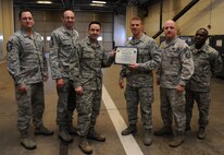 MINOT AIR FORCE BASE, N.D. -- Congratulations to Tech. Sgt. Justin M. Hollman, assigned to the 91st Missile Maintenance Squadron, for being awarded the Minot Chief’s Group Sharp Award for the month of February. His impeccable attention to detail, hard work and dedication to his job set him apart from others. (U.S. Air Force photo/Airman 1st Class Andrew Crawford)