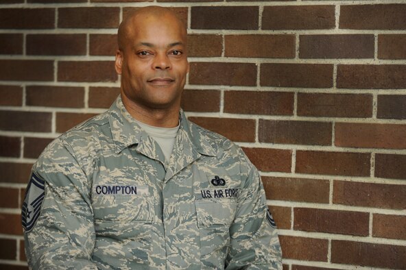 While shopping at a local hardware store March 16, 2013, Air Force District of Washington Command Staff Superintendent Senior Master Sgt. Marvin D. Compton saved a fellow shopper suffering from cardiac arrest by performing CPR on him until emergency responders were able to arrive. “Although I had practiced CPR on a mannequin during numerous Air Force self-aid buddy care courses, nothing can compare to seeing a real human’s face and eyes staring back at you gasping for their life,” Compton said.  “I am thankful to the Air Force for all the CPR training I received.” (U.S. Air Force photo by Staff Sgt. Christopher Ruano)