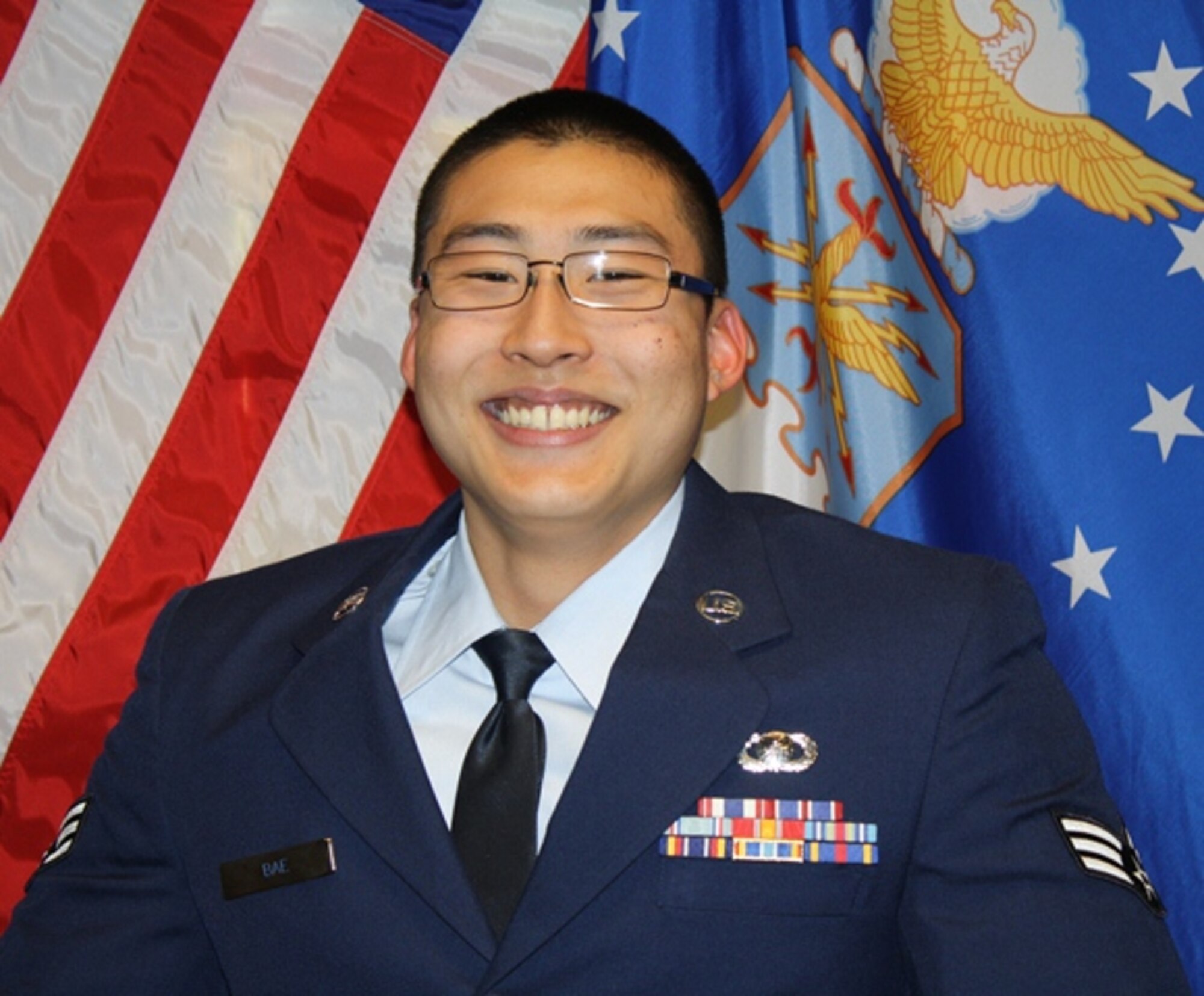Sheppard Air Force Base Airman Leadership School photo for Senior Airman Michael Bae, 82nd Comptroller Squadron. Bae was named Class 13-B's Academic Award winner during ALS graduation March 28, 2013. (U.S. Air Force courtesy photo)
