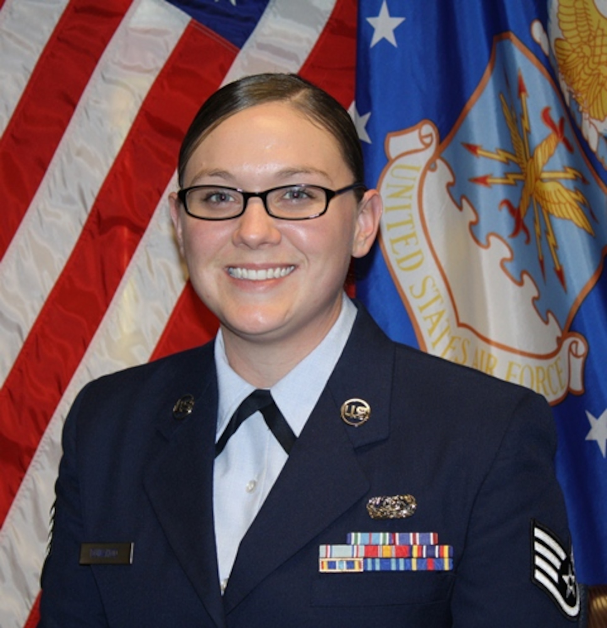 Sheppard Air Force Base Airman Leadership School photo for Staff Sgt. Jessica Dunahoo, 82nd Communications Squadron. Dunahoo was named Class 13-B's Commandant's Award winner during ALS graduation March 28, 2013. (U.S. Air Force courtesy photo)
