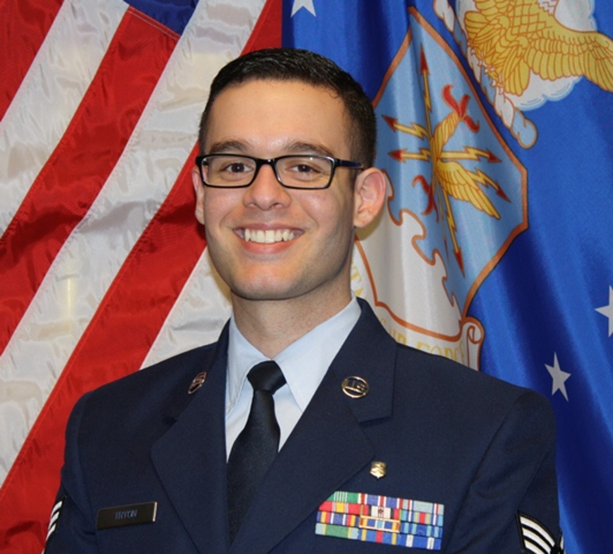 Sheppard Air Force Base Airman Leadership School photo for Senior Airman Michael Tryon, 82nd Medical Operations Squadron.Tryon was named Class 13-B's John L. Levitow Award winner as the top graduate during ALS graduation March 28, 2013. (U.S. Air Force courtesy photo)
