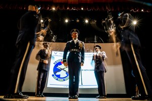Members of the Air Force Honor Guard Drill Team perform during a recruiting visit March 25, 2013, at Joint Base Charleston – Air Base, S.C. The AF Honor Guard visited JB Charleston to recruit members for their team. (U.S. Air Force photo/ Senior Airman George Goslin)