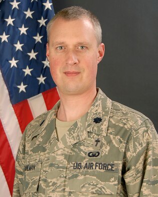 Lt. Col. Brian Bohlman, 169th Fighter Wing Chaplain at McEntire JNGB, S.C., February 1, 2012.
(National Guard photo by Tech. Sgt. Caycee Watson/Released)