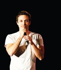 Comedian Geoff Keith was the thir comedian to take stage at the Leatherneck Comedy Tour II performance March 22. Keith entertained the crowds with his spin  on pretty girls and foreign accents.