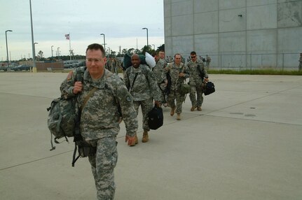 Alaska National Guard troops reporting for duty.