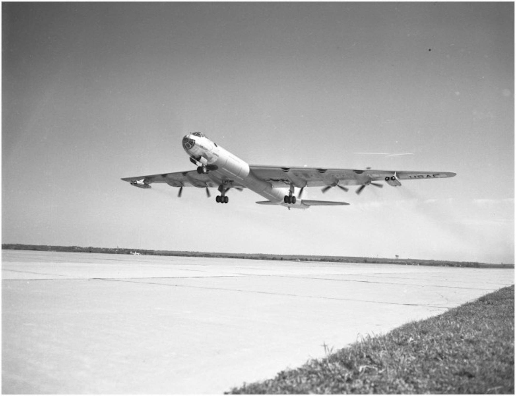 Early versions of the B-36 were criticized for insufficient performance. On Oct. 5, 1948, Convair proposed that the problems could be addressed by fitting two pairs of turbojets in pods underneath the outer wings, similar to those fitted underneath the inner wing of the Boeing B-47 Stratojet. The turbojets would be used for takeoff and for short bursts of speed during the bombing run, and would have only a minimal effect on range. The changes resulted in the B-36D version. Conversion of a B-36B to D configuration was authorized Jan. 4, 1949. The prototype B-36D was obtained by converting a B-36B.The modification was sufficiently successful that the Air Force contracted for additional bombers as B-36Ds during FY 1949, and opted to modify existing B-36Bs to D configuration. The first true production B-36D flew July 11, 1949. The first B-36Ds were accepted by the Air Force in August 1950, and were initially sent to Eglin AFB, Fla. for testing. By June 1951, 26 B-36Ds had been delivered. The last B-36D was accepted in August 1951. Eighty-one B-36Ds were delivered; 22 built as B-36Ds from the start, and 59 others were converted from B-36Bs. 


