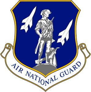 Air National Guard Logo,  blue background