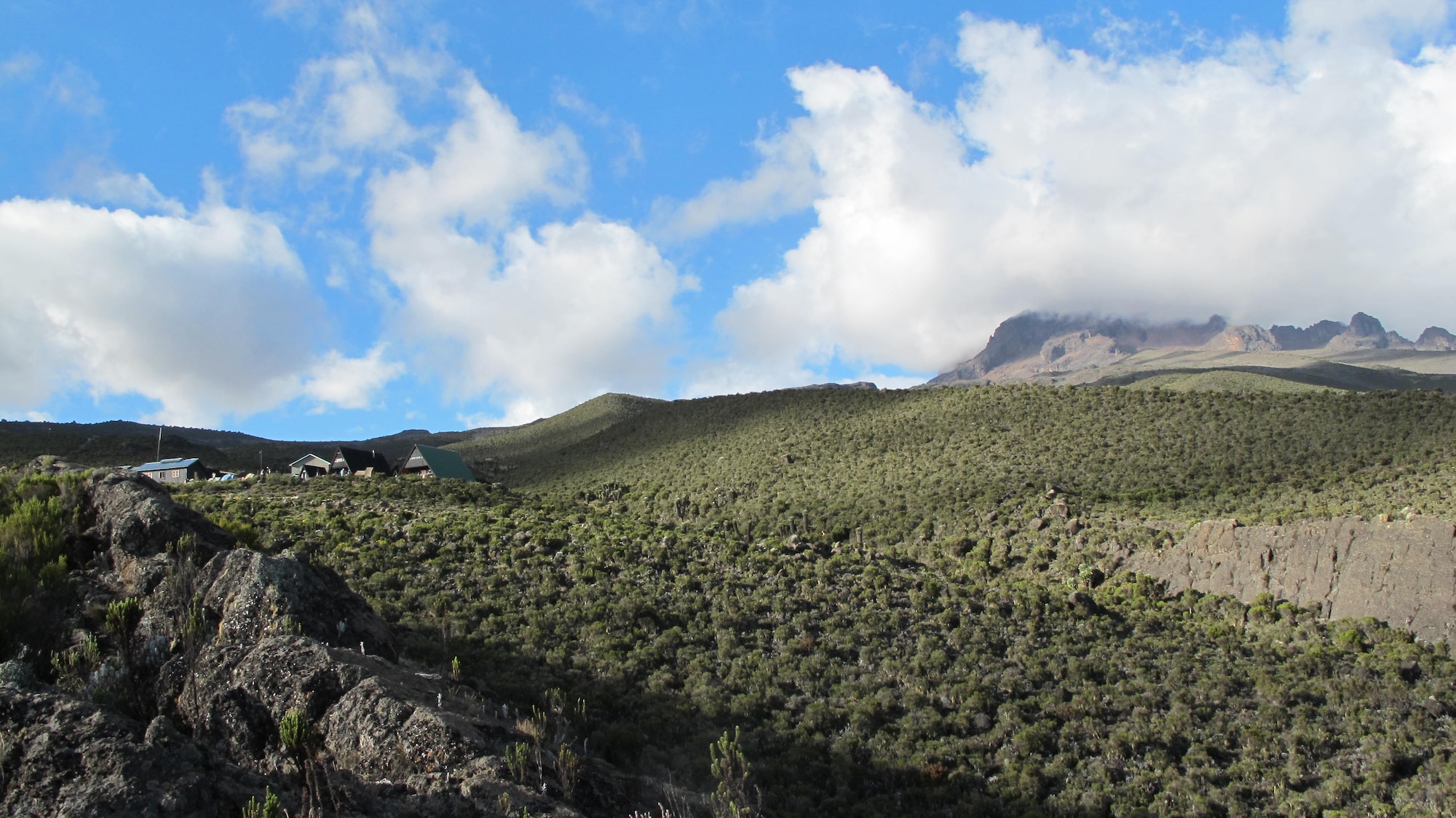 This view of the Mawenzi Peak of Mount Kilimanjaro in Tanzania greeted hikers Feb. 12, 2013. One of these hikers, 1st Lt. Diana Wong, assigned to the 509th Force Support Squadron at Whiteman Air Force Base, Mo., made the decision to make the climb just three months earlier. (Courtesy photo/Released)