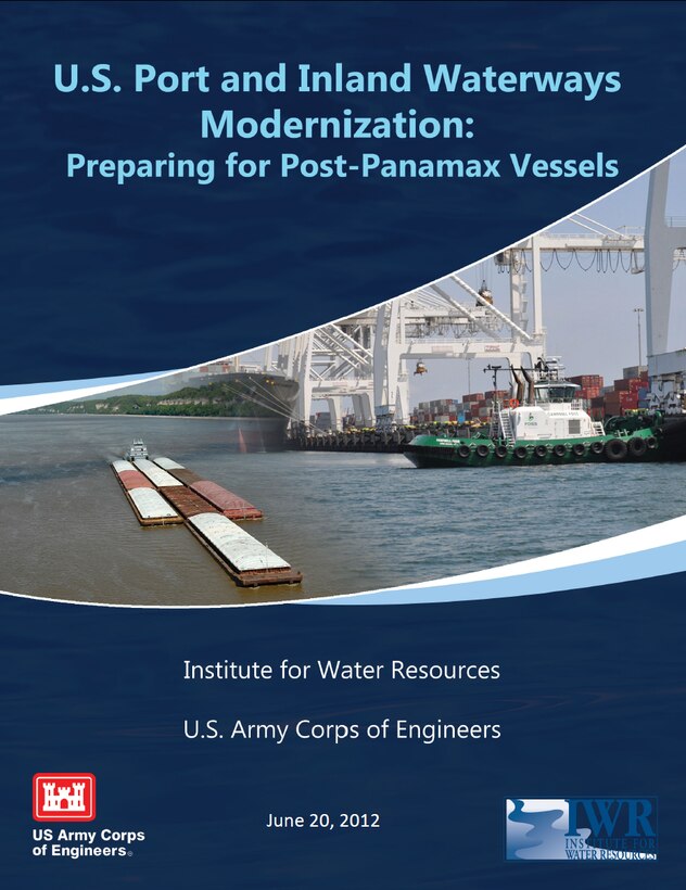 Graphic of Report Cover for Port and Inland Waterways Modernization Strategy: Options for the Future