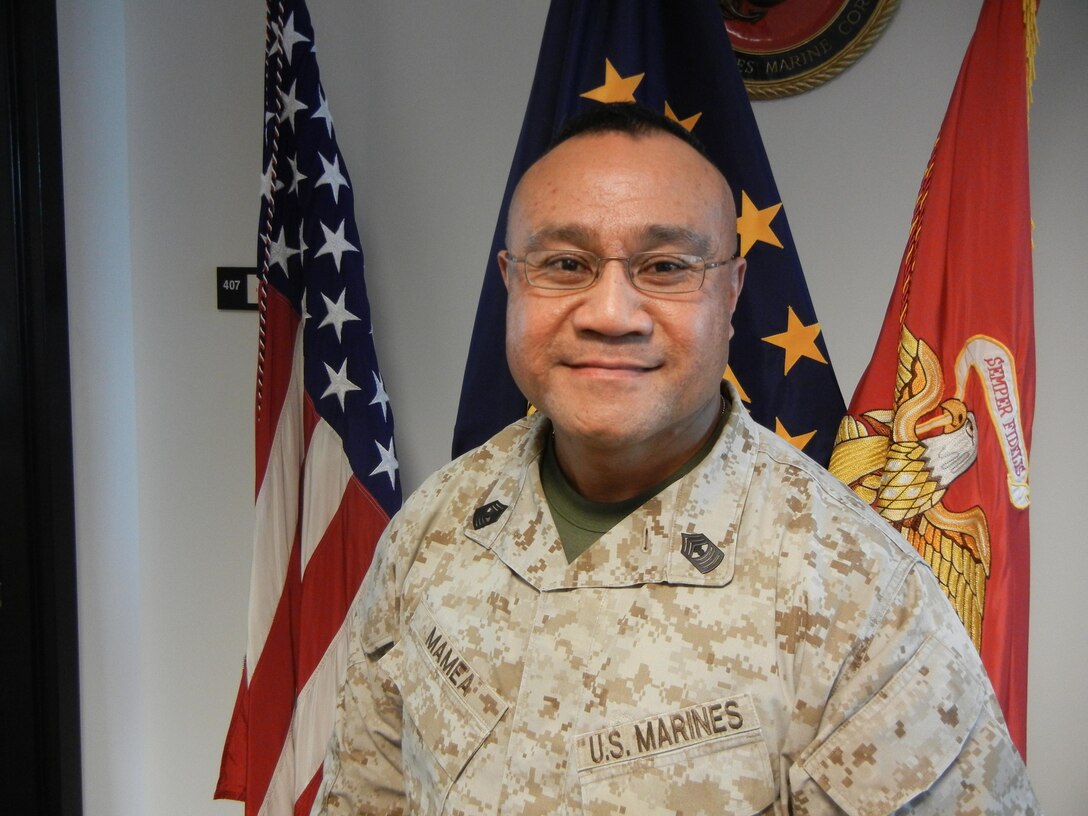 After discovering he wasn’t a U.S. citizen, American Samoa native Master Gunnery Sgt. Faafetai Mamea was naturalized at the White House on March 25. 