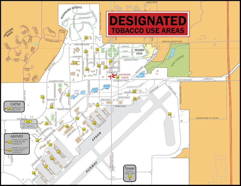 Designated tobacco areas to be reduced April 1 > Ellsworth Air Force ...