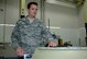 Airman First Class Justin Zirwes exams a crack in the engine exhaust lip assembly from a C-17 here at McChord.  Team McChord Airmen worked with Boeing engineers to develop a local repair that saves the Air Force $900,000 per unit. (U.S. Air Force photo by Sandra Pishner)