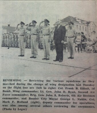 Historical photo(Barksdale newspaper "The Observer")