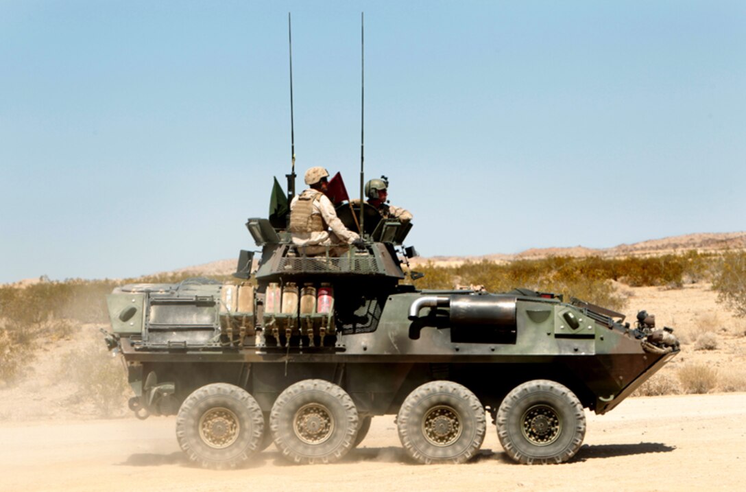 The mechanics of 3rd Light Armored Reconnaissance are responsible for maintenance and upkeep of all their LAVs, from the engineering aspects to the optics and weapons systems. 