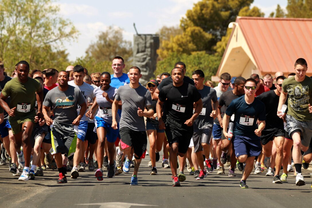 The annual 5K educational fun run for Sexual Assault Awareness Month took place at the Combat Center’s Desert Winds Golf Course April 12, 2013.