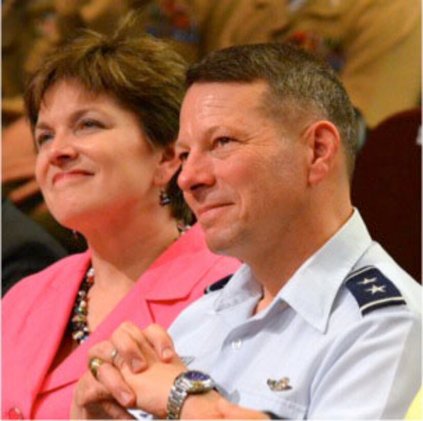 Maj. Gen. Joseph Brown IV, and his wife, Sue, were memorialized during a ceremony on May 1, 2013. They were both killed when their small private plane crashed near Williamsburg, Va.