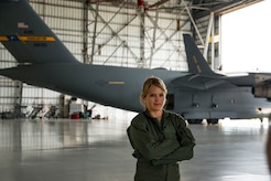 Sara Haines, NBC TODAY Show correspondent, dons a flight suit as she prepares to interview Airmen during a visit April 19, 2013, at Joint Base Charleston – Air Base, S.C. Haines met with members from the 437th Aircraft Maintenance Squadron, 14th Airlift Squadron, 628th Security Forces Squadron Ravens team and 437th Aerial Port Squadron for an upcoming segment of the TODAY show. Each interview included hands-on interaction with Airmen who explained their jobs and their roles in achieving the Air Force mission.  (U.S. Air Force photo/ Senior Airman George Goslin)