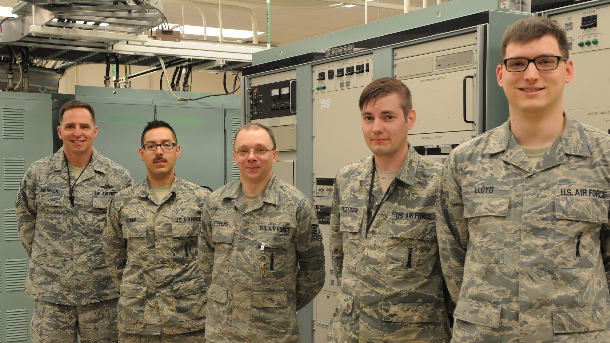 MINOT AIR FORCE BASE, N.D. -- The VACE shop, manned by 2M0X1's with a special skill set, services and repairs the Electronics System Test Set, Missile Radar Altimeter Test Assembly, Cooling Control Unit, and all other electronics test equipment needed to support the Air Launched Cruise Missile system. The shop plays a critical role in the B-52H Stratofortress’ nuclear mission, enabling the testing and certification of missiles and launch platforms empowering the 5th Bomb Wing to support the Nations defense through nuclear deterrence. (Photo courtesy of the Command Chief’s Office)