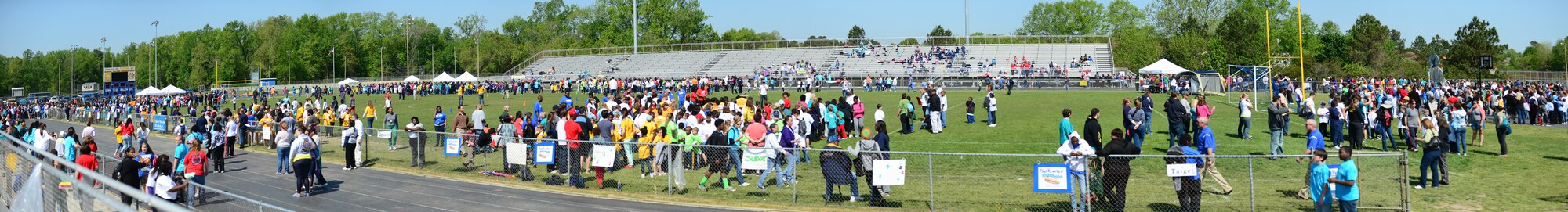 The Chesapeake Public Schools Special Games was held at Oscar Smith High School in Chesapeake, Va., April 26, 2013.  The Special Games is an opportunity for children with disabilities to showcase their personal strengths and talents. (U.S. Air Force photo by Senior Airman Kayla Newman/Released)