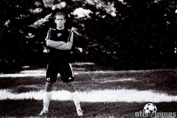 MINOT, N.D. -- John Wrona, son of Leonard Wrona, 91st Maintenance Operations Squadron maintenance instructor, is well on his way to making his dreams of becoming a top-grade professional soccer player a reality. As a member of the Ohio-based Zanesville Athletic Soccer Club now, he faced a number of challenges to get the professional level he now plays at. (Photo courtesy of Otis and James)