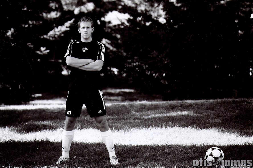 MINOT, N.D. -- John Wrona, son of Leonard Wrona, 91st Maintenance Operations Squadron maintenance instructor, is well on his way to making his dreams of becoming a top-grade professional soccer player a reality. As a member of the Ohio-based Zanesville Athletic Soccer Club now, he faced a number of challenges to get the professional level he now plays at. (Photo courtesy of Otis and James)