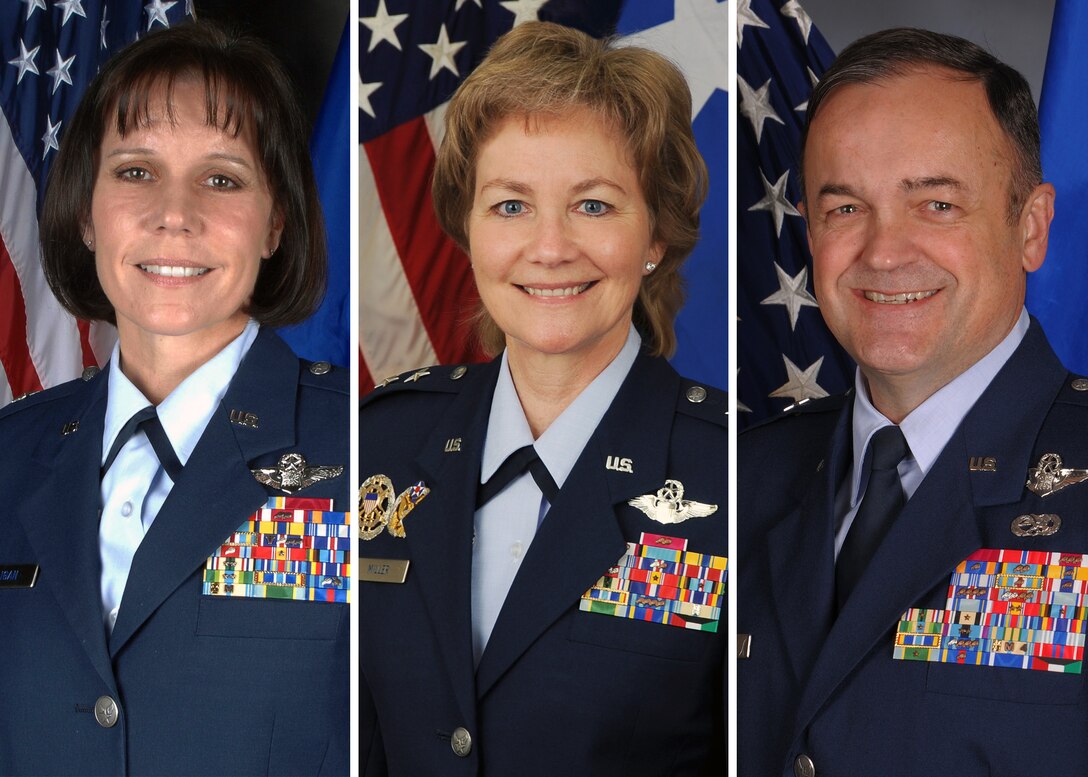 From Left to Right: Brig. Gen. Pamela Milligan, Maj. Gen. Maryanne Miller, and Brig. Gen. Merle D. Hart