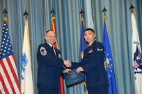 U.S. Air Force personnel at Joint Base San Antonio received their associates, bachelors, and masters degrees May 3, at a ceremony in the Fleenor Auditorium Joint Base San Antonio-Randolph. The Community College of the Air Force provides two year applied science degrees as part Air University's military education system. (U.S. Air Force photo by Benjamin Faske) (released)