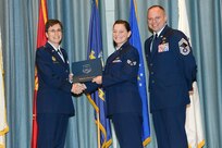U.S. Air Force personnel at Joint Base San Antonio received their associates, bachelors, and masters degrees May 3, at a ceremony in the Fleenor Auditorium Joint Base San Antonio-Randolph. The Community College of the Air Force provides two year applied science degrees as part Air University's military education system. (U.S. Air Force photo by Benjamin Faske) (released)