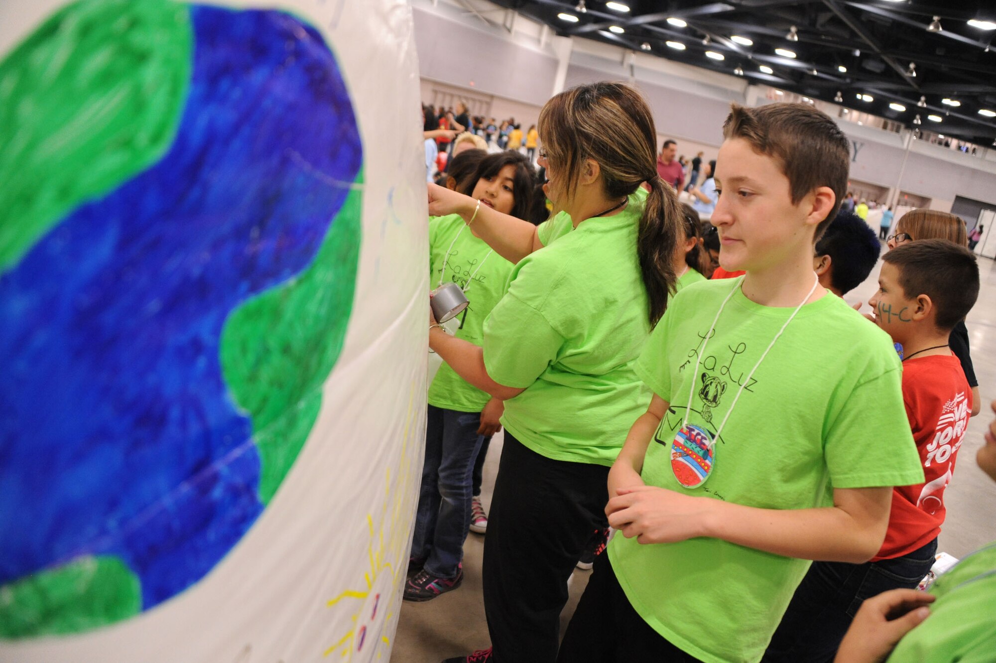 Students tackled Mars-related challenges, including finding a sustainable food source and developing recreational activities to do while living on the planet. (Photo by Todd Berenger)