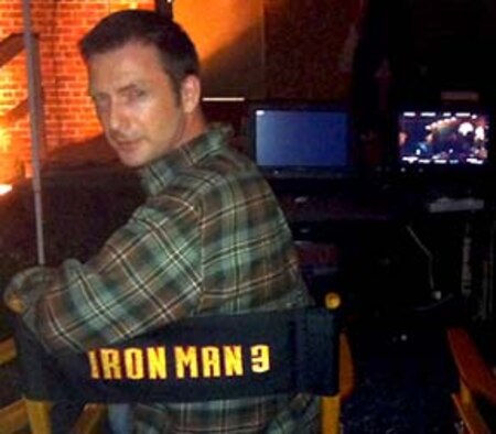 Staff Sgt. Mark Thompson, 916th Public Affairs specialist, was cast in the new Iron Man movie along with several other members of the 916th ARW. The movie now claims the second largest box office opening weekend after the Avengers. (USAF courtesy photo)