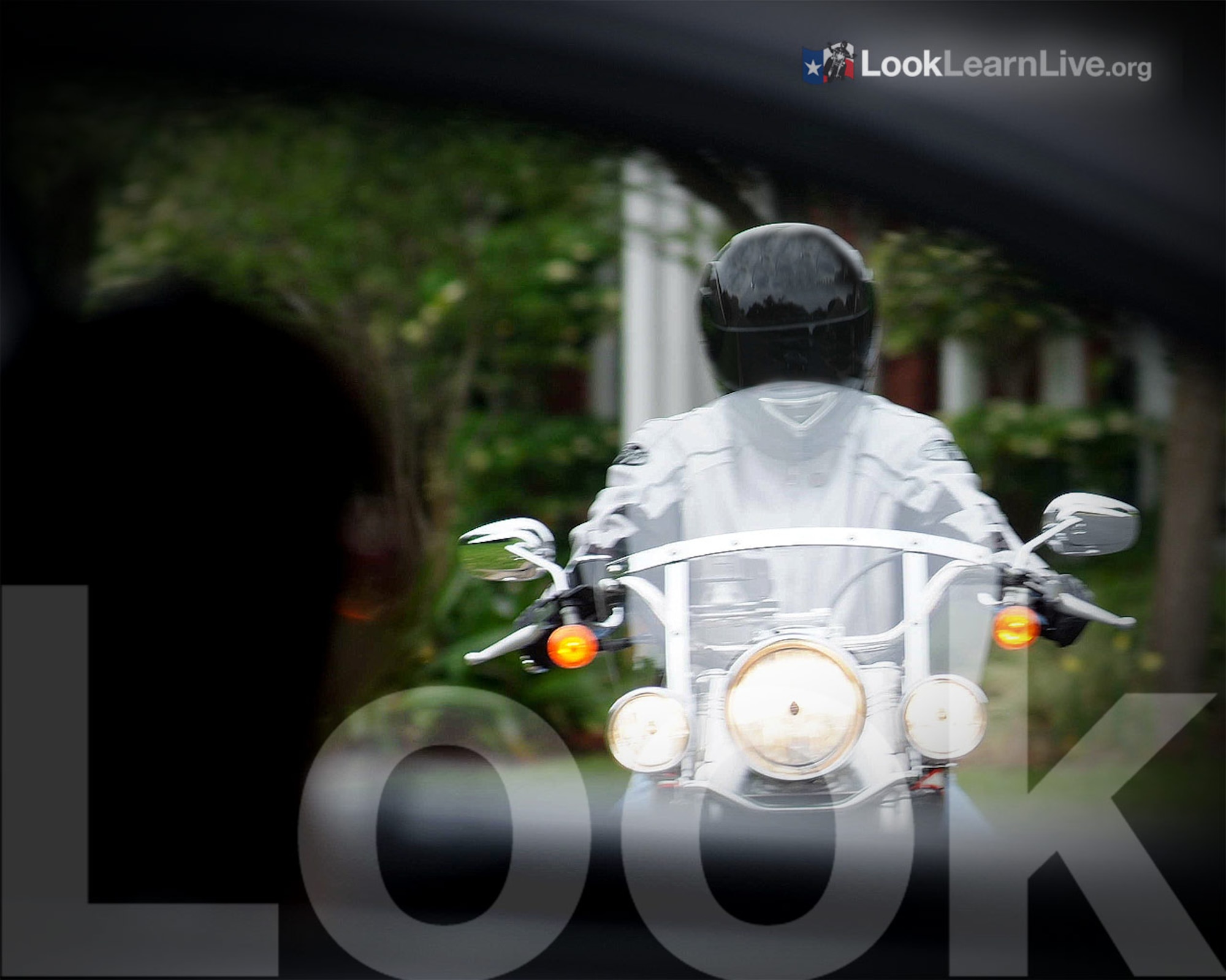 May is Motorcycle Safety Month. (photo illustration courtesy of looklearnlive.org)
