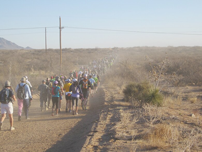 Nearly 6,000 participants take part in the 24th Annual Bataan Memorial Death March, sponsored and organized by the White Sands Missile Range, the Veterans of Foreign Wars, Army Morale Welfare & Recreation and countless sponsors and volunteers to honor the march’s survivors. (Air Force photos courtesy of Tech. Sgt. Tracey Piel)