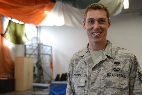 Staff Sgt. Josh Krape, 86th Operations Support Squadron Survival, Evasion, Resistance and Escape specialist, won the Guardian Angel award at the U.S. Air Force in Europe and Air Forces Africa level and will be going forward to the Air Force level. The Air Force “Guardian Angels” is a group of phenomenal men and women who make up nine capabilities synonymous for specialized operations -- their moto, “That others may live … to return with honor.” (U.S. Air Force photo/Senior Airman Caitlin O’Neil-McKeown)