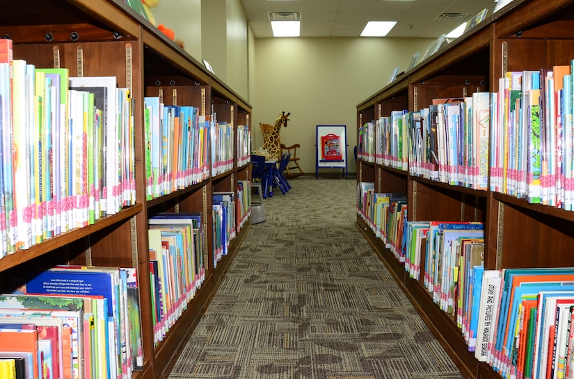 The Weapons Station Branch Library re-opened May 7, 2013, after a ribbon-cutting ceremony at Joint Base Charleston – Weapons Station, S.C. Along with two new additional staff members the library has new equipment, such as computers, printers, and copiers. Also, new materials were added including books, DVDs, Blu-rays, videogames and audiobooks. (U.S. Air Force photo/Staff Sgt. Anthony Hyatt)